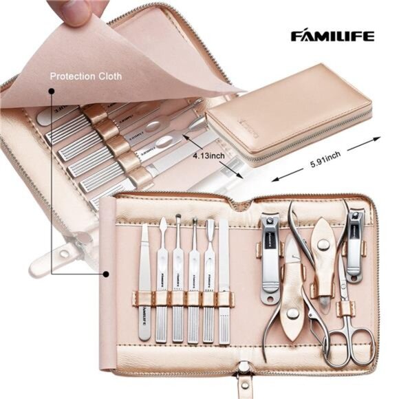 Gifts for Women, Manicure Set Professional Manicure Kit 11 in 1 Nail Kit - Picture 2 of 7